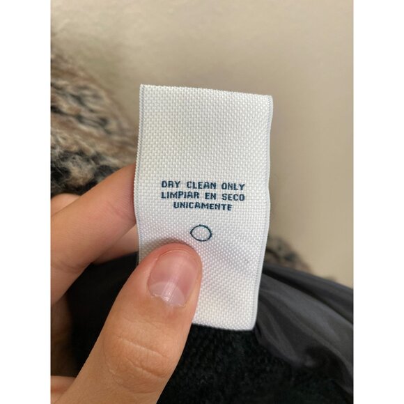 Sebby Womens Faux Fur Open Front Vest Black Brown Cable Knit Back S Polyester - Picture 5 of 7